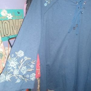 Xl women's terry & sky shirt